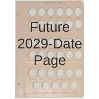 Jefferson Nickels 8114 Dansco Album Page #3 - Future 2029-Beyond Page